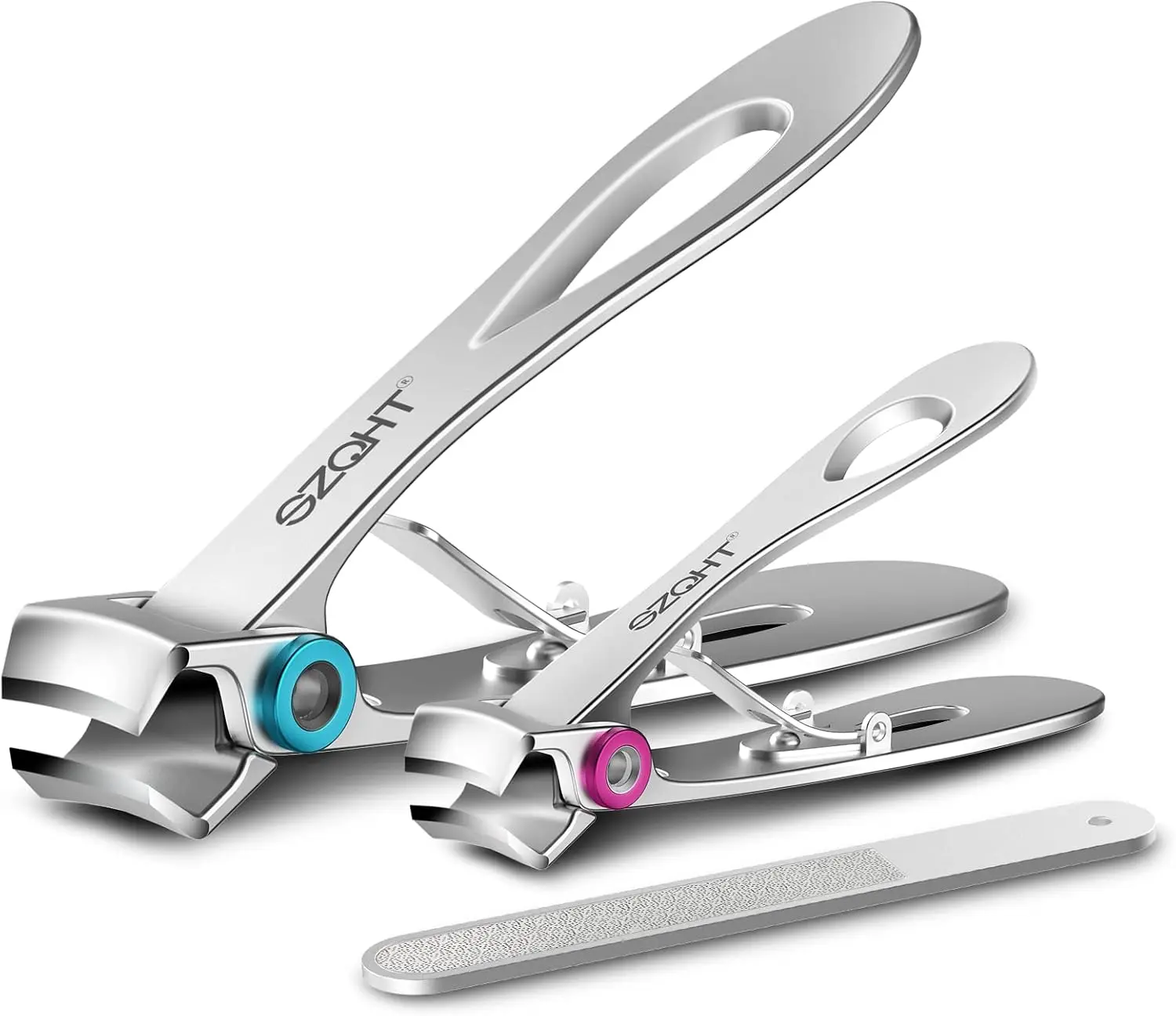 Extra Wide Jaw Nail Clippers for Thick Toenails & Ingrown Nails - Stainless Steel Manicure Set for Men & Women
Extra Wide Jaw Nail Clippers for Thick Toenails & Ingrown Nails - Stainless Steel Manicure Set for Men & Women