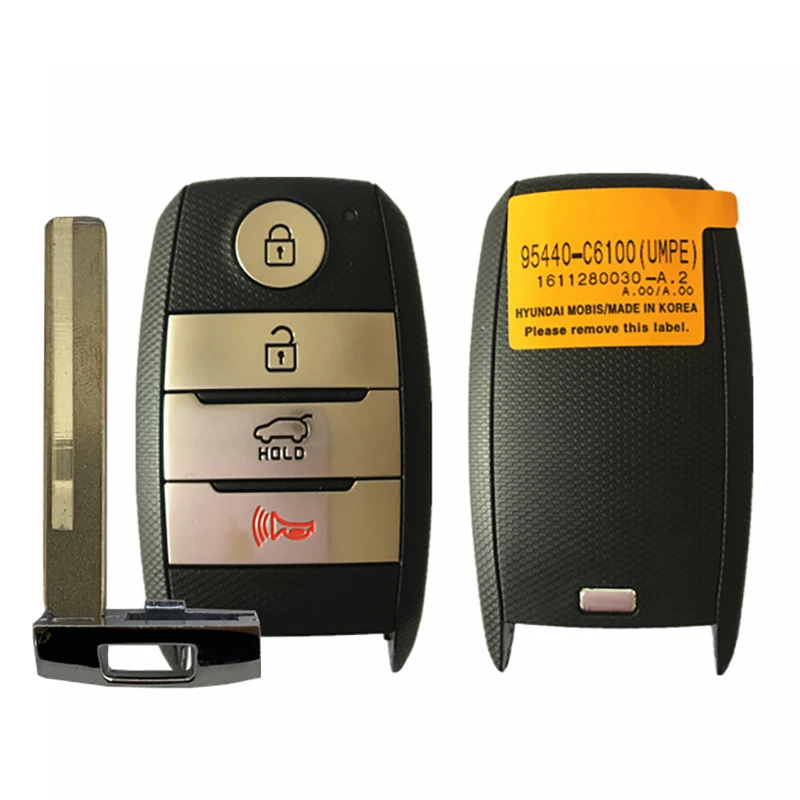 CN051047 Aftermarket 4 кнопки Smart Keyless Go Remote Fob FCC 95440-C6100 47 чип 433 МГц для KIA Sorento 2017
CN051047 Aftermarket 4 кнопки Smart Keyless Go Remote Fob FCC 95440-C6100 47 чип 433 МГц для KIA Sorento 2017