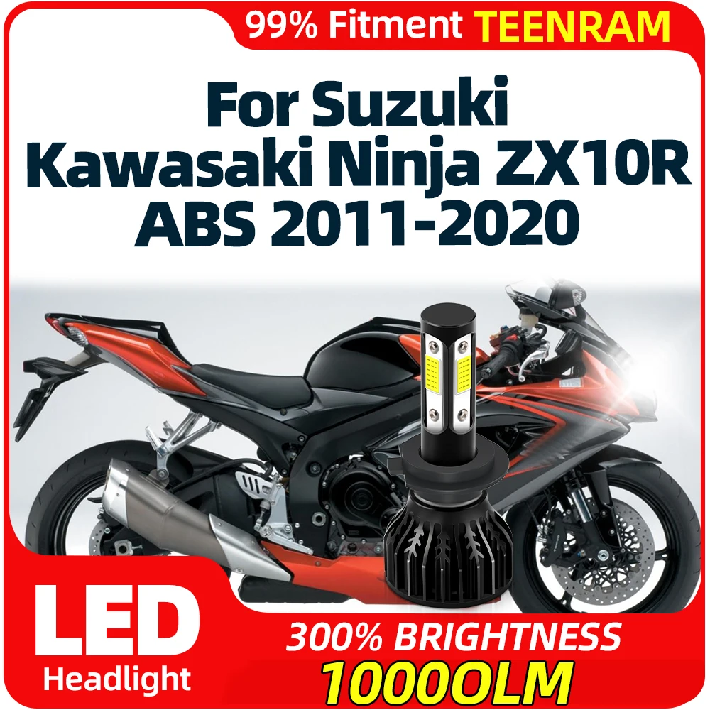 10000LM Motorcycle LED Headlight Bulb 6000K White Moto Headlamp 12V For Suzuki Kawasaki Ninja ZX10R ABS 2011-2017 2018 2019 2020
10000LM Motorcycle LED Headlight Bulb 6000K White Moto Headlamp 12V For Suzuki Kawasaki Ninja ZX10R ABS 2011-2017 2018 2019 2020