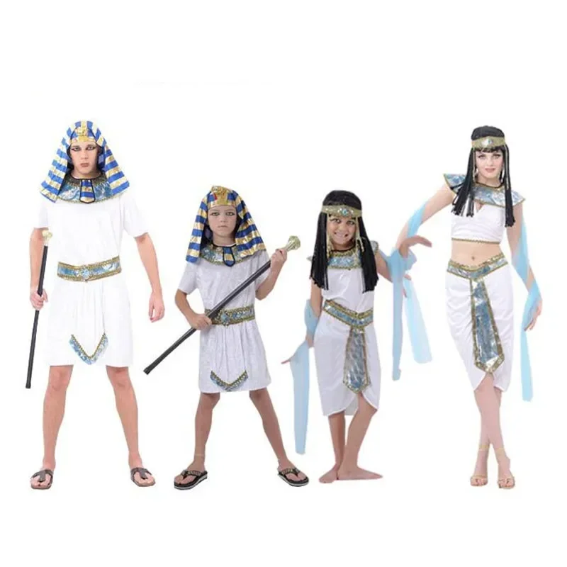 Cosbao Children White Egyptian Pharaoh Cleopatra Adult Costumes Cosplay Girl Costume Egypt Princess Prince Family Party Dress
Cosbao Children White Egyptian Pharaoh Cleopatra Adult Costumes Cosplay Girl Costume Egypt Princess Prince Family Party Dress