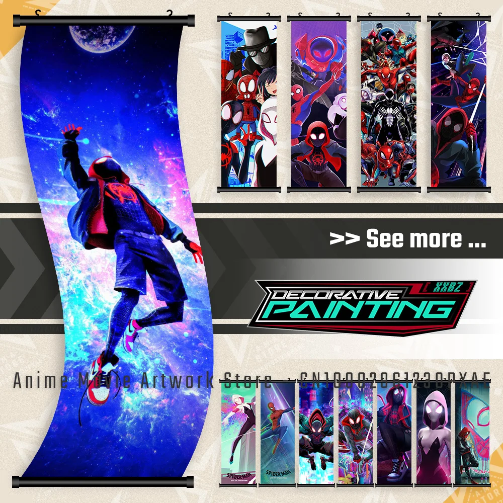 Marvel Superhero Spider Man Hanging Painting Wall Artwork Scrolls Picture Movie Print Canvas Poster Home Decor For Living Room
Marvel Superhero Spider Man Hanging Painting Wall Artwork Scrolls Picture Movie Print Canvas Poster Home Decor For Living Room