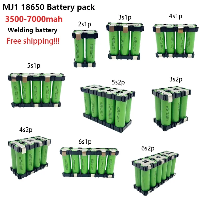 2S1P 3S2P 4S1P~5S2P 6S2P MJ1 18650 battery pack custom MJ1 18650 battery welding 3500mAh / 7000mah battery pack 7.4V to 25.2v
2S1P 3S2P 4S1P~5S2P 6S2P MJ1 18650 battery pack custom MJ1 18650 battery welding 3500mAh / 7000mah battery pack 7.4V to 25.2v