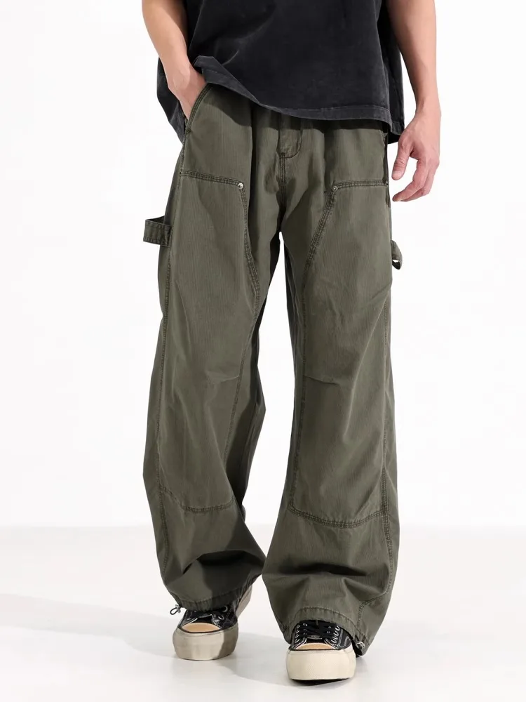 American Sle Vintage Men's Casual Pants Summer Thin Loose Long Trousers Wide Leg Pants Knife Blade ape Comfortable Workwear
American Sle Vintage Men's Casual Pants Summer Thin Loose Long Trousers Wide Leg Pants Knife Blade ape Comfortable Workwear