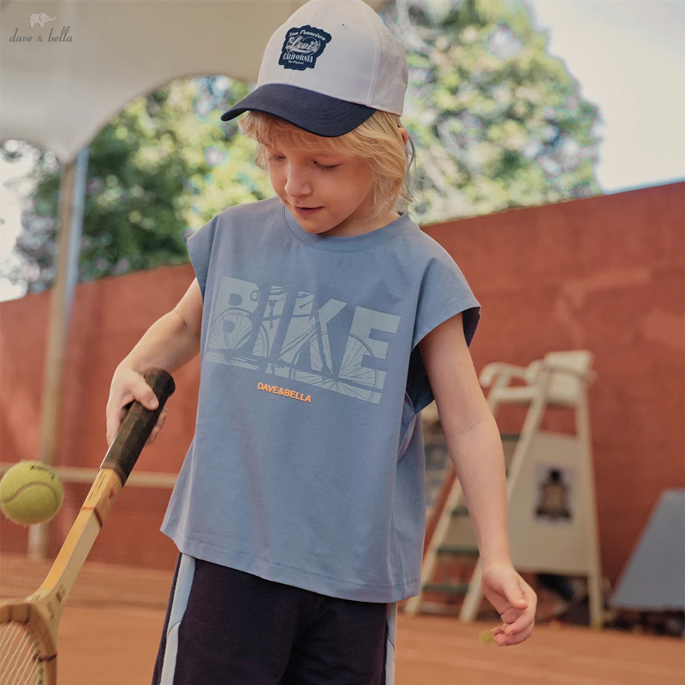 Летняя футболка Dave Bella для мальчиков, детский топ без рукавов с принтом букв, футболки для детей 5-13 лет, детская повседневная одежда для улицы DK2262139
Летняя футболка Dave Bella для мальчиков, детский топ без рукавов с принтом букв, футболки для детей 5-13 лет, детская повседневная одежда для улицы DK2262139