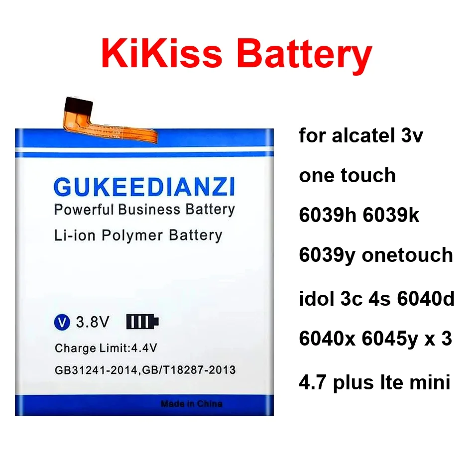 Аккумулятор TLP020K2 TLP020KJ для Alcatel 3V One Touch 6039H 6039K 6039Y Onetouch Idol 3C 4S 6040D 6040X 6045Y X3 4.7 Plus LTE Mini
Аккумулятор TLP020K2 TLP020KJ для Alcatel 3V One Touch 6039H 6039K 6039Y Onetouch Idol 3C 4S 6040D 6040X 6045Y X3 4.7 Plus LTE Mini