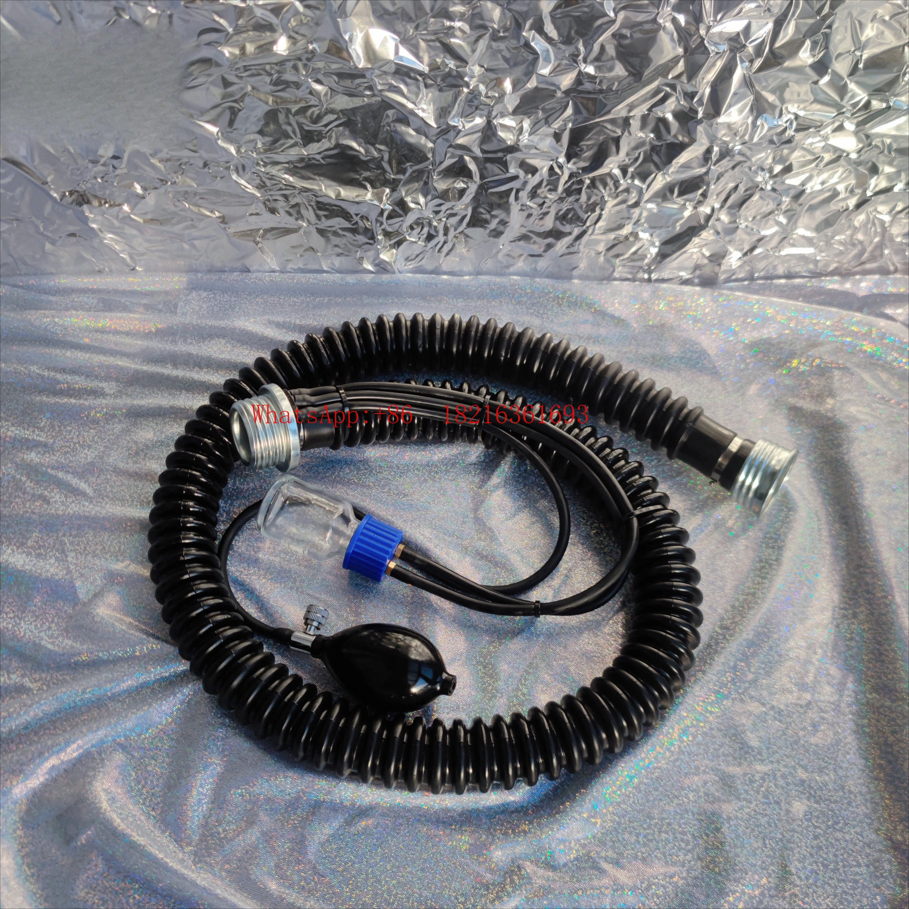 Gas mask accessories, metal connecting pipes, rubber pipes for introducing special gases
Gas mask accessories, metal connecting pipes, rubber pipes for introducing special gases
