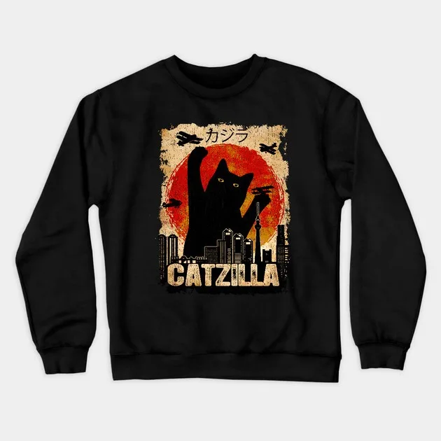 Осенне-зимняя мода Witty Catzilla — толстовка с вдохновленным принтом, шикарный топ для любителей графики Monster Cat 
Осенне-зимняя мода Witty Catzilla — толстовка с вдохновленным принтом, шикарный топ для любителей графики Monster Cat