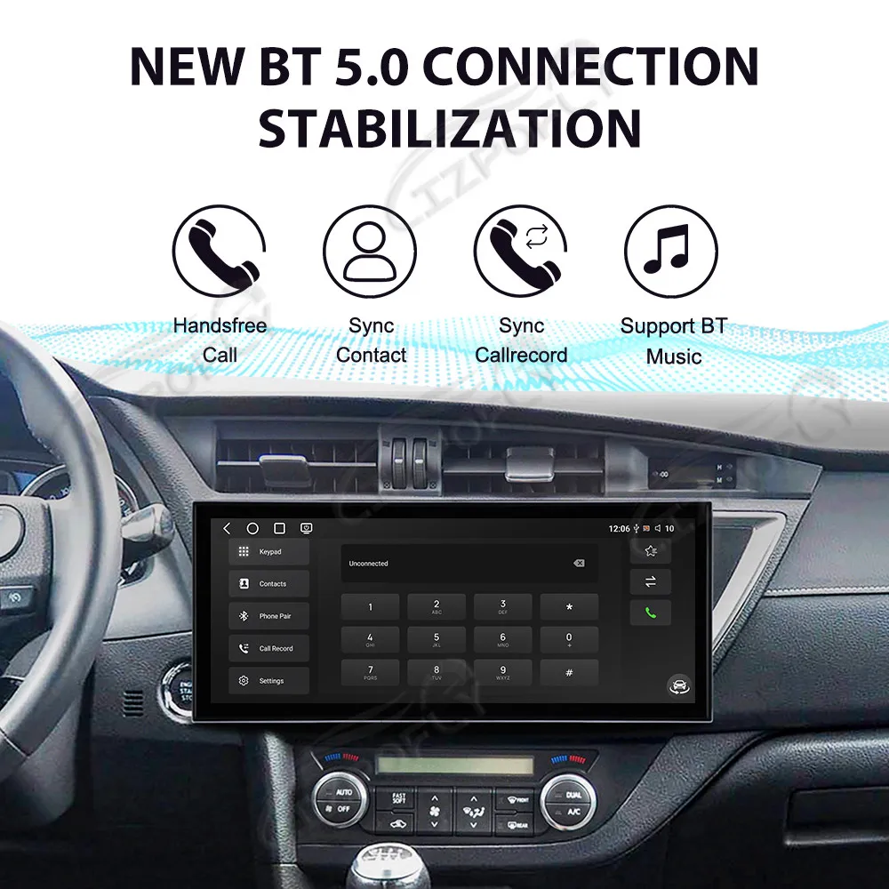 Для Toyota Auris 2013–2018, 15,8-дюймовое автомобильное радио с беспроводными CarPlay и Android Auto, GPS-навигацией и сенсорным экраном
Для Toyota Auris 2013–2018, 15,8-дюймовое автомобильное радио с беспроводными CarPlay и Android Auto, GPS-навигацией и сенсорным экраном
