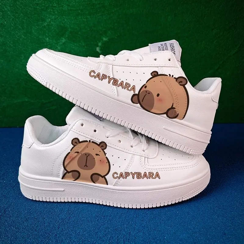 Kawaii Capybara обувь для скейтбординга с рисунком аниме легкие повседневные модные туфли с низким берцем для дышащих белых туфель 
Kawaii Capybara обувь для скейтбординга с рисунком аниме легкие повседневные модные туфли с низким берцем для дышащих белых туфель