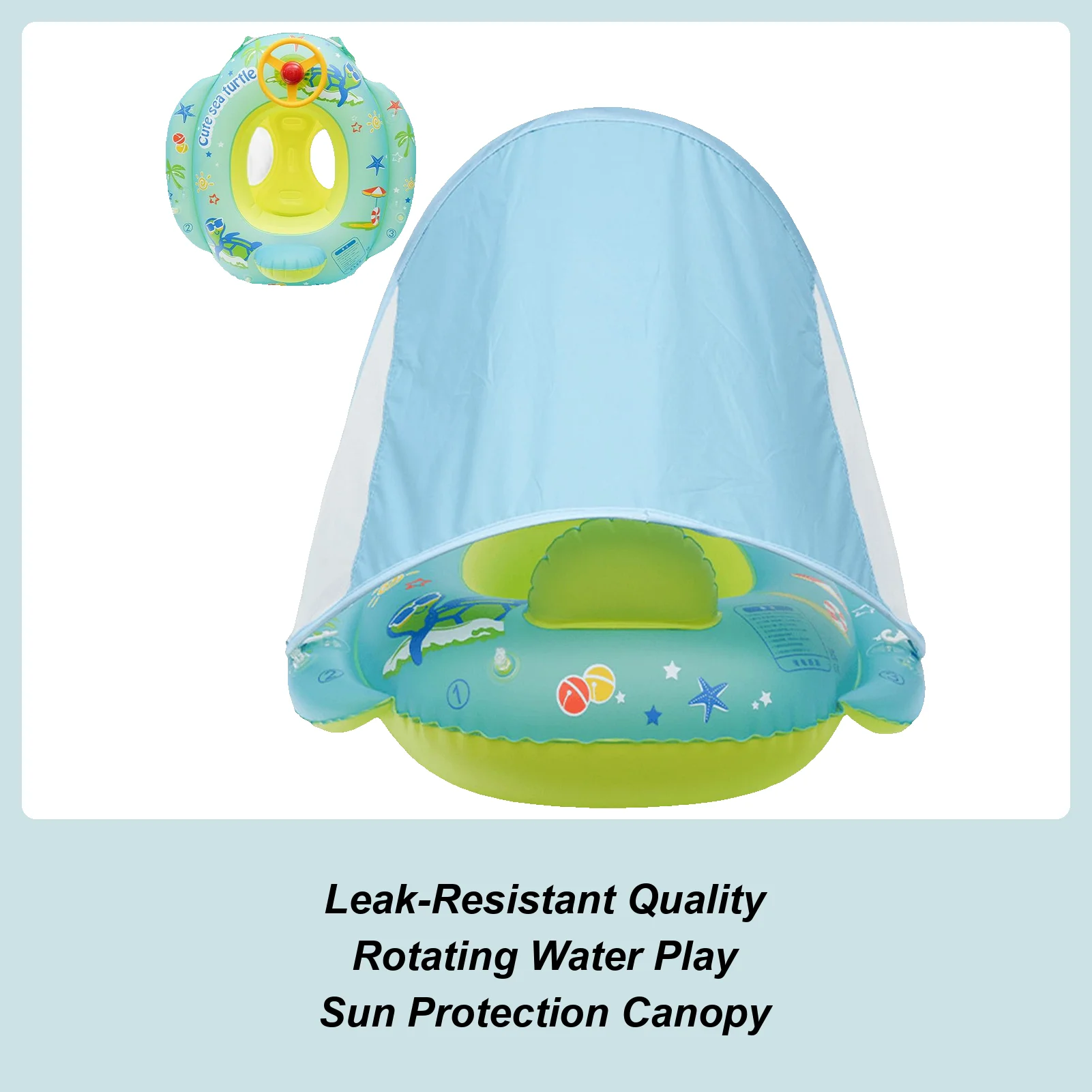 Детские поплавки с навесом для бассейна, поплавки для детей с навесом, мультяшное надувное кольцо для плавания из ПВХ, игрушка на руль, защита от солнца
Детские поплавки с навесом для бассейна, поплавки для детей с навесом, мультяшное надувное кольцо для плавания из ПВХ, игрушка на руль, защита от солнца