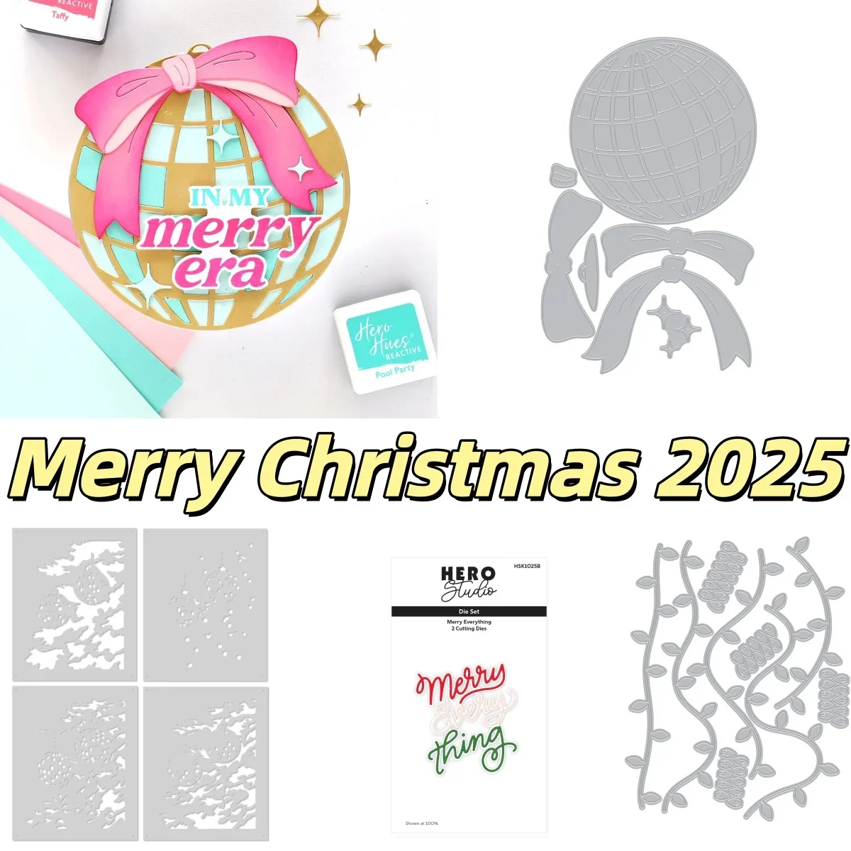 Christmas 2026 Twinkle Lights Lamp Ball Metal Cutting Dies Tree Stencil for DIY Decorating Scrapbook Paper Card Album Embossing
Christmas 2026 Twinkle Lights Lamp Ball Metal Cutting Dies Tree Stencil for DIY Decorating Scrapbook Paper Card Album Embossing
