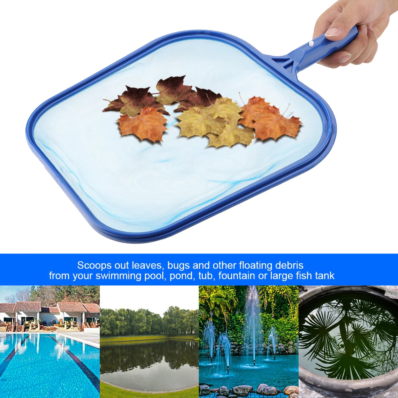 Pool Skimmer Lightweight Leaf Skimmer Mesh Net Frame Swimming Pool Pond Tub Cleaning Tool for Many Poles Pool Leaf Skimmer
Pool Skimmer Lightweight Leaf Skimmer Mesh Net Frame Swimming Pool Pond Tub Cleaning Tool for Many Poles Pool Leaf Skimmer