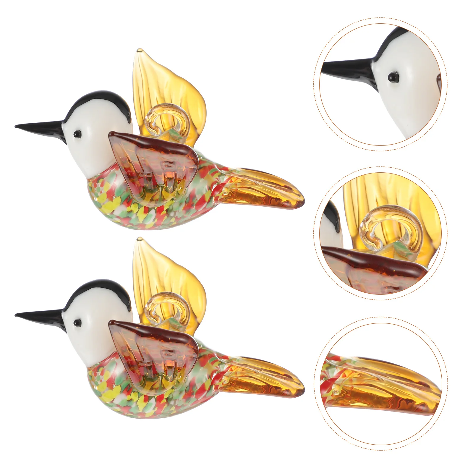 2Pcs Glass Bird Decor Delicate Flying Hummingbird Ornament Ideal Gift for Mothers Friends Teachers Hummingbird Decor
2Pcs Glass Bird Decor Delicate Flying Hummingbird Ornament Ideal Gift for Mothers Friends Teachers Hummingbird Decor