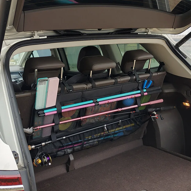 Car trunk Luya fishing rod storage bag Storage bag SUV car storage bag Commercial vehicle rear seat mesh pocket
Car trunk Luya fishing rod storage bag Storage bag SUV car storage bag Commercial vehicle rear seat mesh pocket