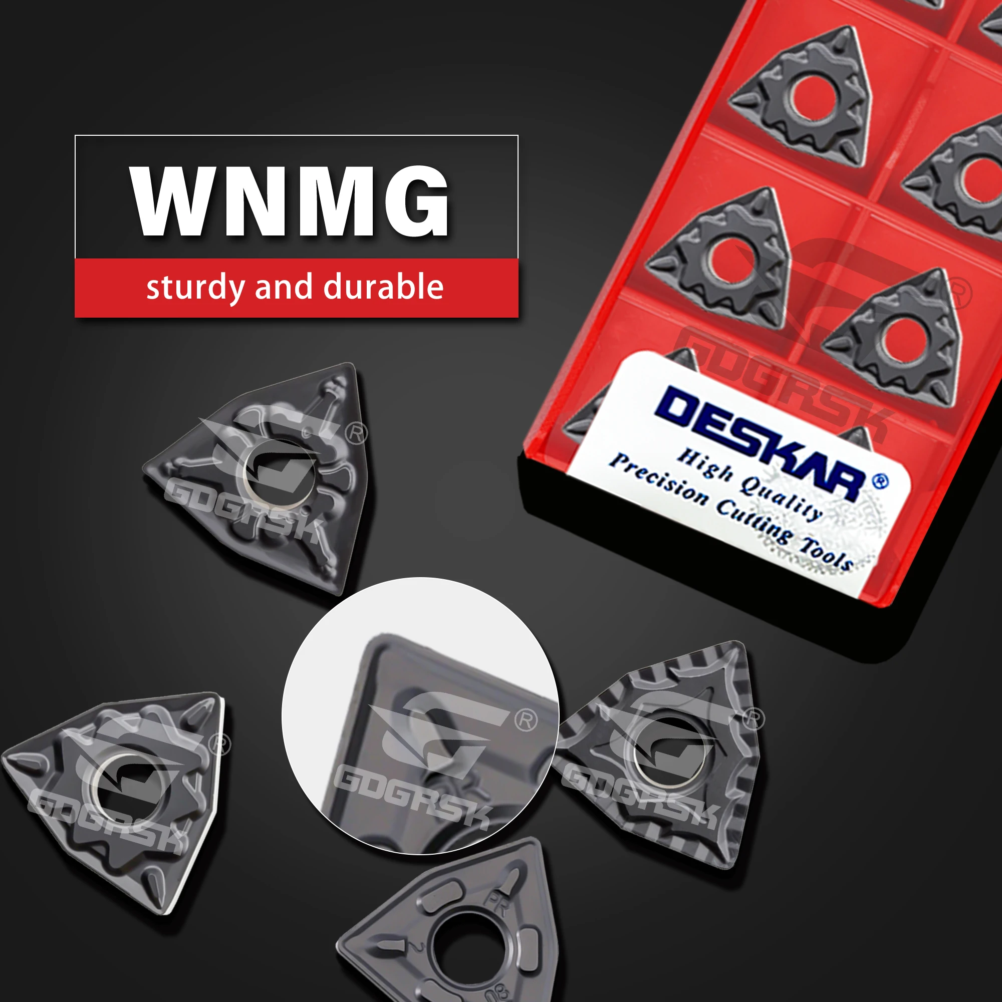 DESKAR WNMG080404/08/12-TM R/L-S HQ CQ PR PM CM ZM LF9118 Peach-shaped External Turning Tool Modulation Processing Turning Blade
DESKAR WNMG080404/08/12-TM R/L-S HQ CQ PR PM CM ZM LF9118 Peach-shaped External Turning Tool Modulation Processing Turning Blade