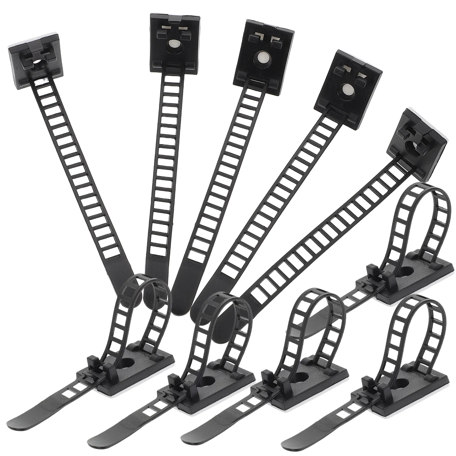 60 Pcs Cable Organizer Zip Tie Management under Desk Fixing Seat Ties for Charging Cords Plastic Holder
60 Pcs Cable Organizer Zip Tie Management under Desk Fixing Seat Ties for Charging Cords Plastic Holder