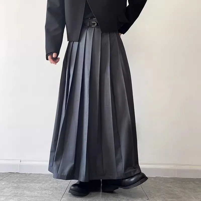 Gentlemen Pleated Pants Pantalon Male Trendy Skirt Pants With Belt Men Luxury Senior Dark Palace Vintage Retro Festival Trousers
Gentlemen Pleated Pants Pantalon Male Trendy Skirt Pants With Belt Men Luxury Senior Dark Palace Vintage Retro Festival Trousers