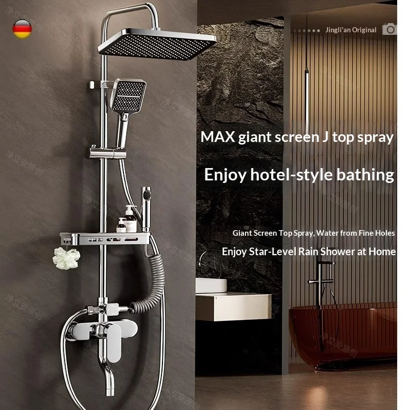 Luxury Shower Set All Copper Head Spray Spa Bath Faucet Integrated High Pressure Rainfall System for Home Use Shower Head Sets
Luxury Shower Set All Copper Head Spray Spa Bath Faucet Integrated High Pressure Rainfall System for Home Use Shower Head Sets