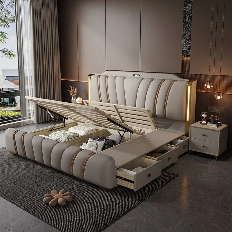 Storage Upholstered Beds Multifunctional Twin Fancy Frame Beds Luxury Modern Muebles Para Dormitorio Furniture Accessories
Storage Upholstered Beds Multifunctional Twin Fancy Frame Beds Luxury Modern Muebles Para Dormitorio Furniture Accessories