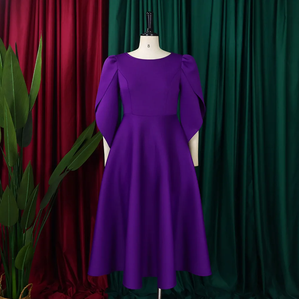 Customized Elegant Dress Woman 2025 Wedding Party Round Neck Half Sleeve High Waisted Pleated Mid Calf Luxury Birthday Dinner Ve
Customized Elegant Dress Woman 2025 Wedding Party Round Neck Half Sleeve High Waisted Pleated Mid Calf Luxury Birthday Dinner Ve