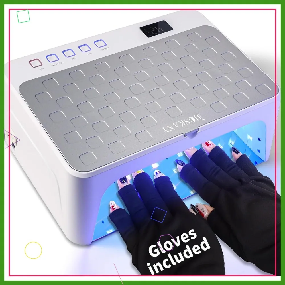 Large Cordless UV LED Nail Lamp, Professional Gel Light with Rechargeable Flash Cure for Fast Drying
Large Cordless UV LED Nail Lamp, Professional Gel Light with Rechargeable Flash Cure for Fast Drying