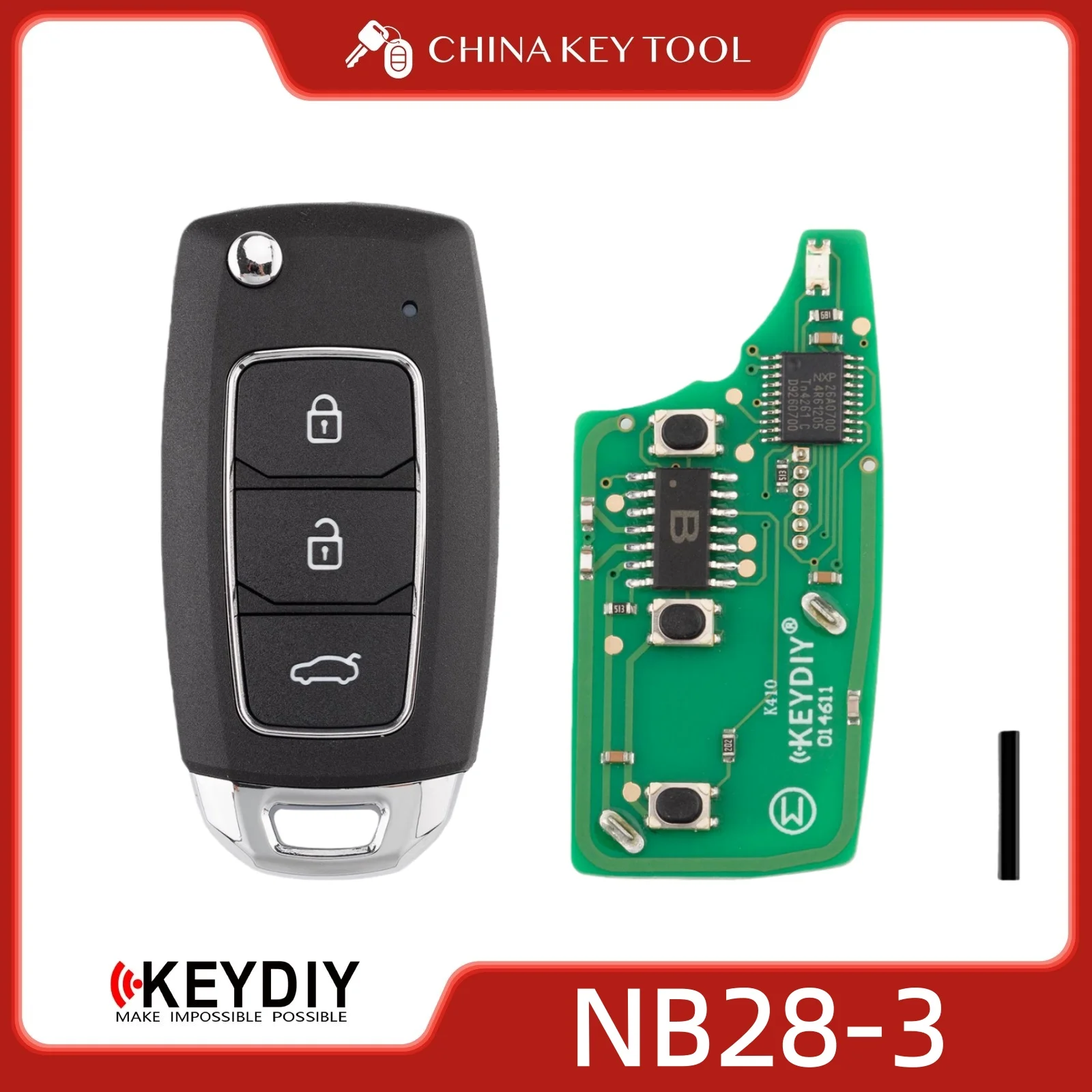 Универсальный дистанционный ключ KEYDIY KD NB28-3 с 3 кнопками, совместимая замена
Универсальный дистанционный ключ KEYDIY KD NB28-3 с 3 кнопками, совместимая замена