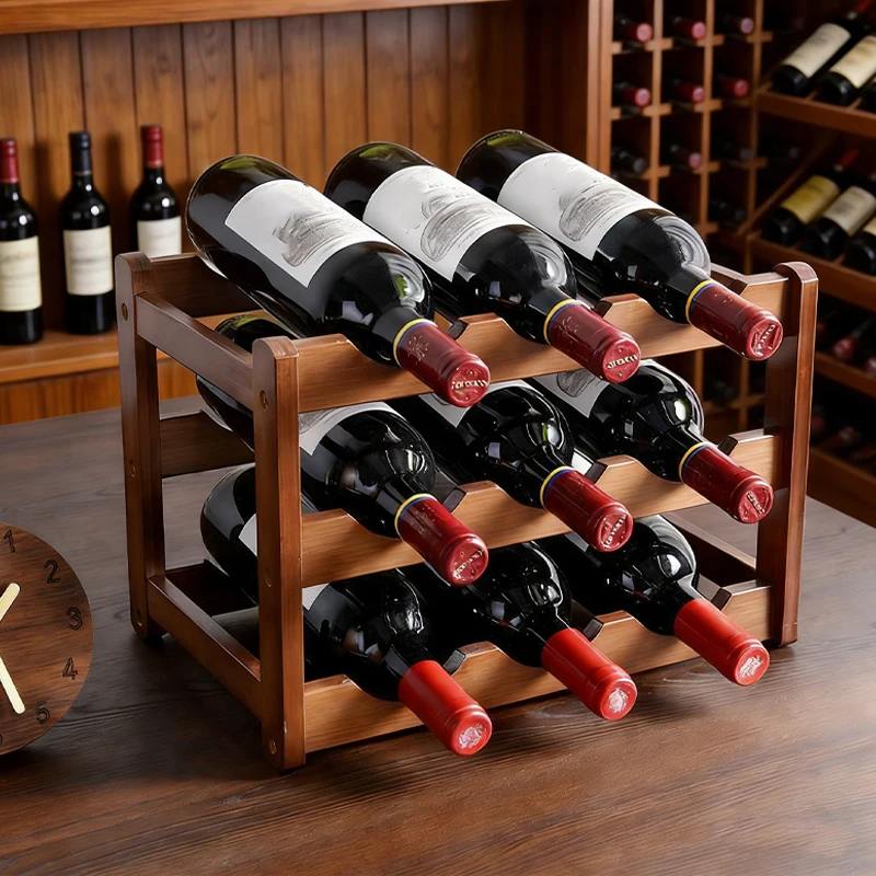 Multiple Layers Bamboo Wine Rack Red Wine Display Stand for Home Bar Kitchen Countertop Dining Room Decor Retro-style Organizer
Multiple Layers Bamboo Wine Rack Red Wine Display Stand for Home Bar Kitchen Countertop Dining Room Decor Retro-style Organizer