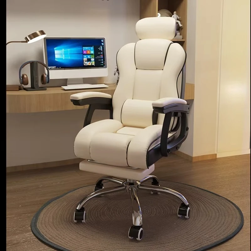 Luxury White Racing Office Chair Comfortable Boss Reclining Swivel Chair Executive Leather Ergonomic Office Chair
Luxury White Racing Office Chair Comfortable Boss Reclining Swivel Chair Executive Leather Ergonomic Office Chair