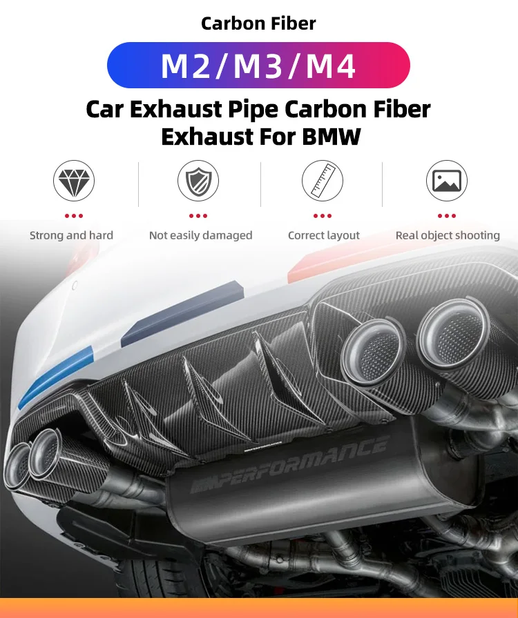 Performance Exhaust Tips for BMW M2 M3 M4 F80 F82 F83 F84 F87 Carbon Fiber Quad Tip Exhaust Muffler Tips Nozzle Tail Pipe
Performance Exhaust Tips for BMW M2 M3 M4 F80 F82 F83 F84 F87 Carbon Fiber Quad Tip Exhaust Muffler Tips Nozzle Tail Pipe