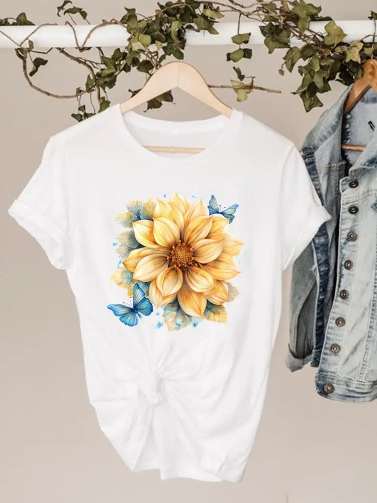 Clothing Tee For Women Sweet Lovely Flower Sweet Clothes O-neck Fashion Short Sleeve Print T Shirt Top Basic Graphic T-shirts
Clothing Tee For Women Sweet Lovely Flower Sweet Clothes O-neck Fashion Short Sleeve Print T Shirt Top Basic Graphic T-shirts