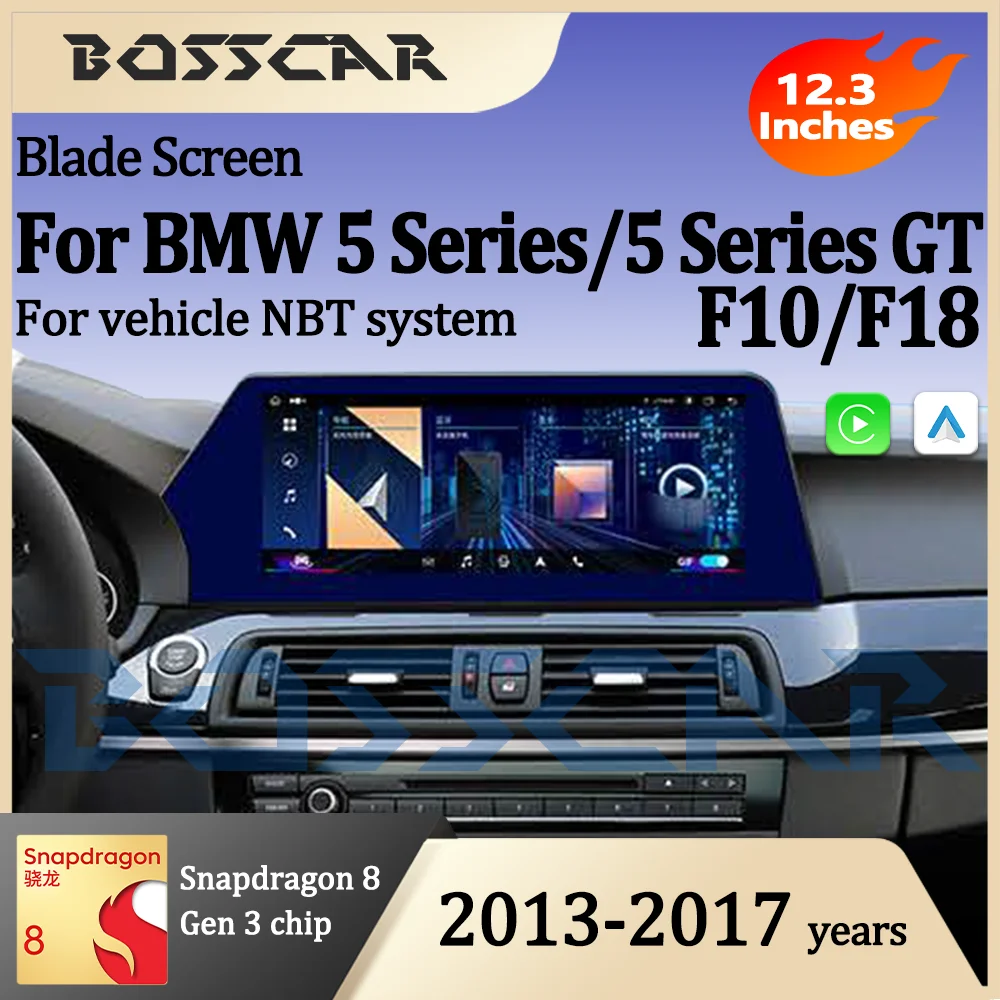 12.3inch Blade Screen For BMW 5Ser/5Ser GT F10 F18 2013-2017 NBT system Android13 Multimedia DVD Player GPS Car Radio CarPlay
12.3inch Blade Screen For BMW 5Ser/5Ser GT F10 F18 2013-2017 NBT system Android13 Multimedia DVD Player GPS Car Radio CarPlay