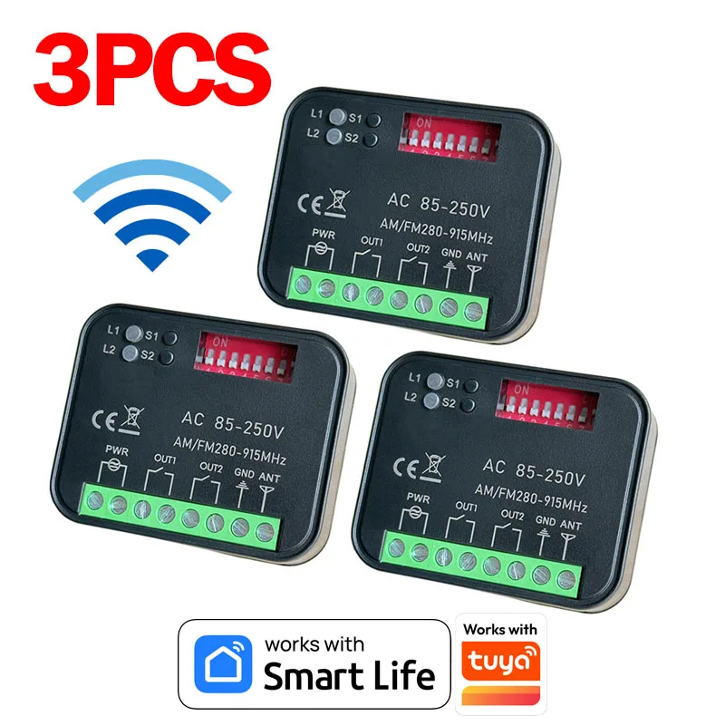 RX-MULTI Work With Tuya Wifl 300-868MHz Universal Garage Opener Gate Remote Control Receiver Smart Switch Module Control Wifl
RX-MULTI Work With Tuya Wifl 300-868MHz Universal Garage Opener Gate Remote Control Receiver Smart Switch Module Control Wifl