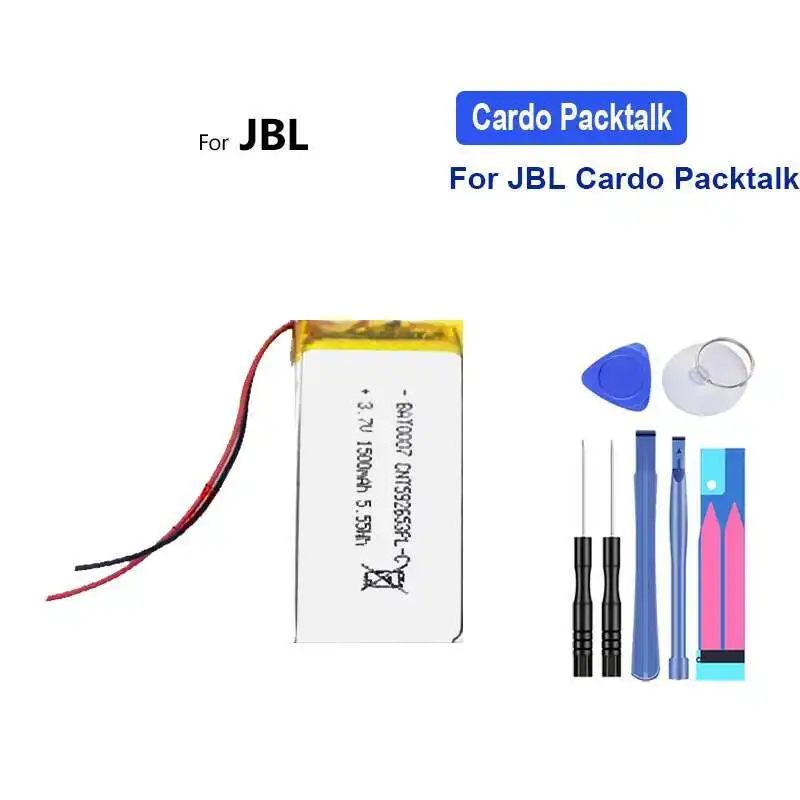 For Jbl For Cardo Packtalk Communication Device Battery 1500mAh Long-Lasting Performance High Compatibility
For Jbl For Cardo Packtalk Communication Device Battery 1500mAh Long-Lasting Performance High Compatibility