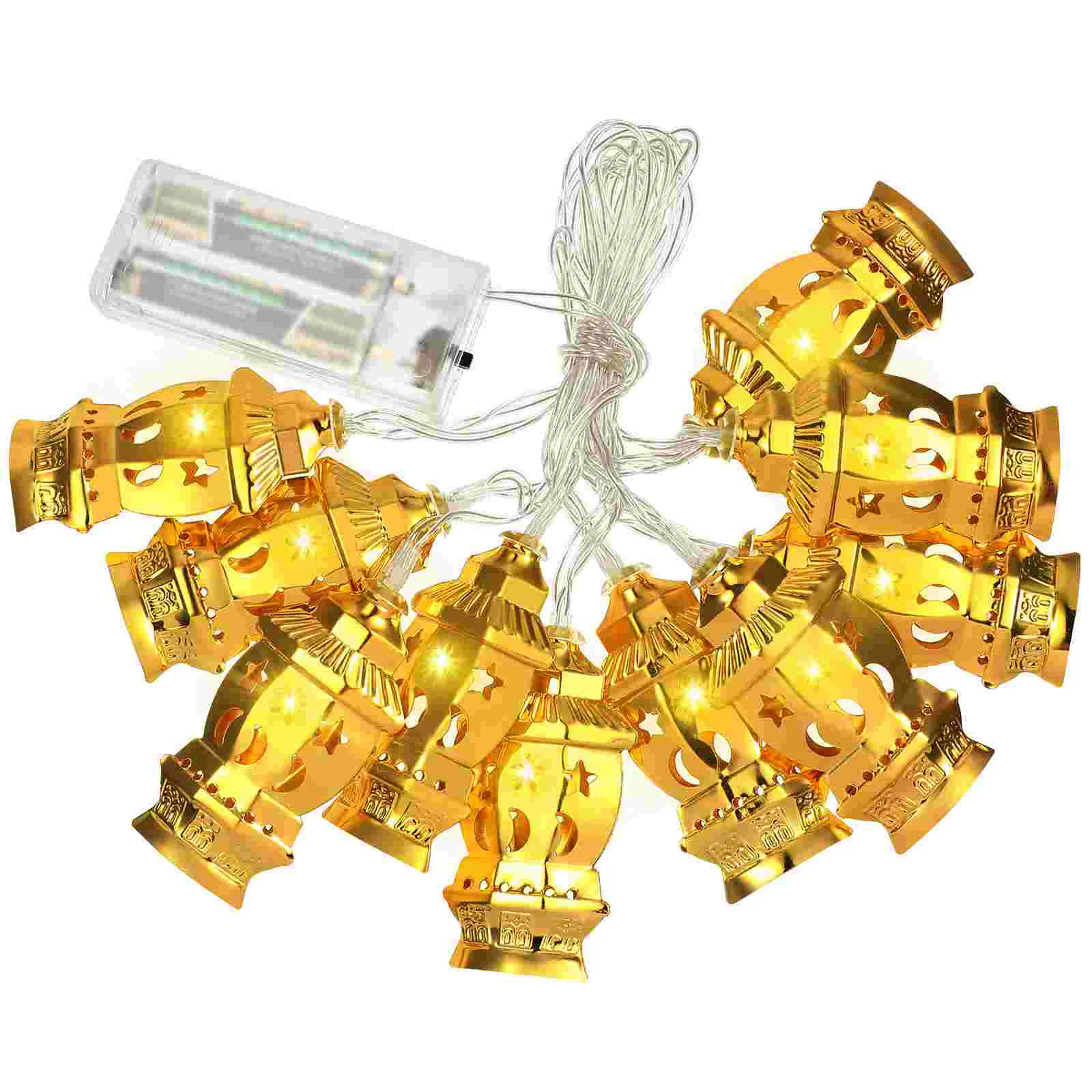 Eid Lantern Golden LED String Light Warm White Ramadan Decor Balcony Yard Garden Party Festival Star Moon
Eid Lantern Golden LED String Light Warm White Ramadan Decor Balcony Yard Garden Party Festival Star Moon