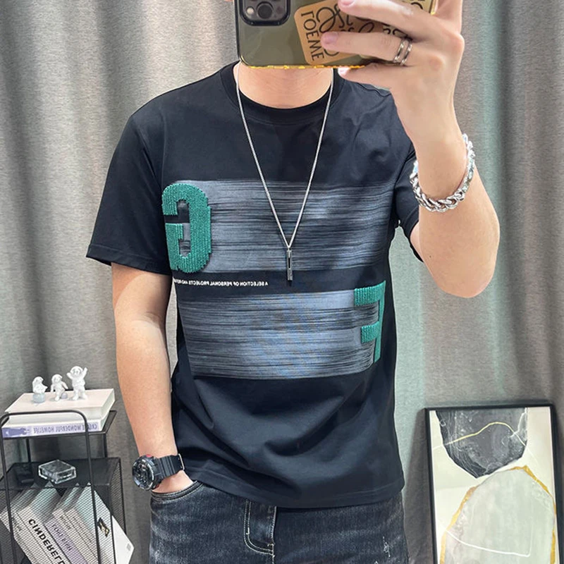 Fashion O-Neck All-match Printed Korean T-Shirt Men's Clothing 2024 Summer New Loose Casual Pullovers Young Style Tee Shirt
Fashion O-Neck All-match Printed Korean T-Shirt Men's Clothing 2024 Summer New Loose Casual Pullovers Young Style Tee Shirt