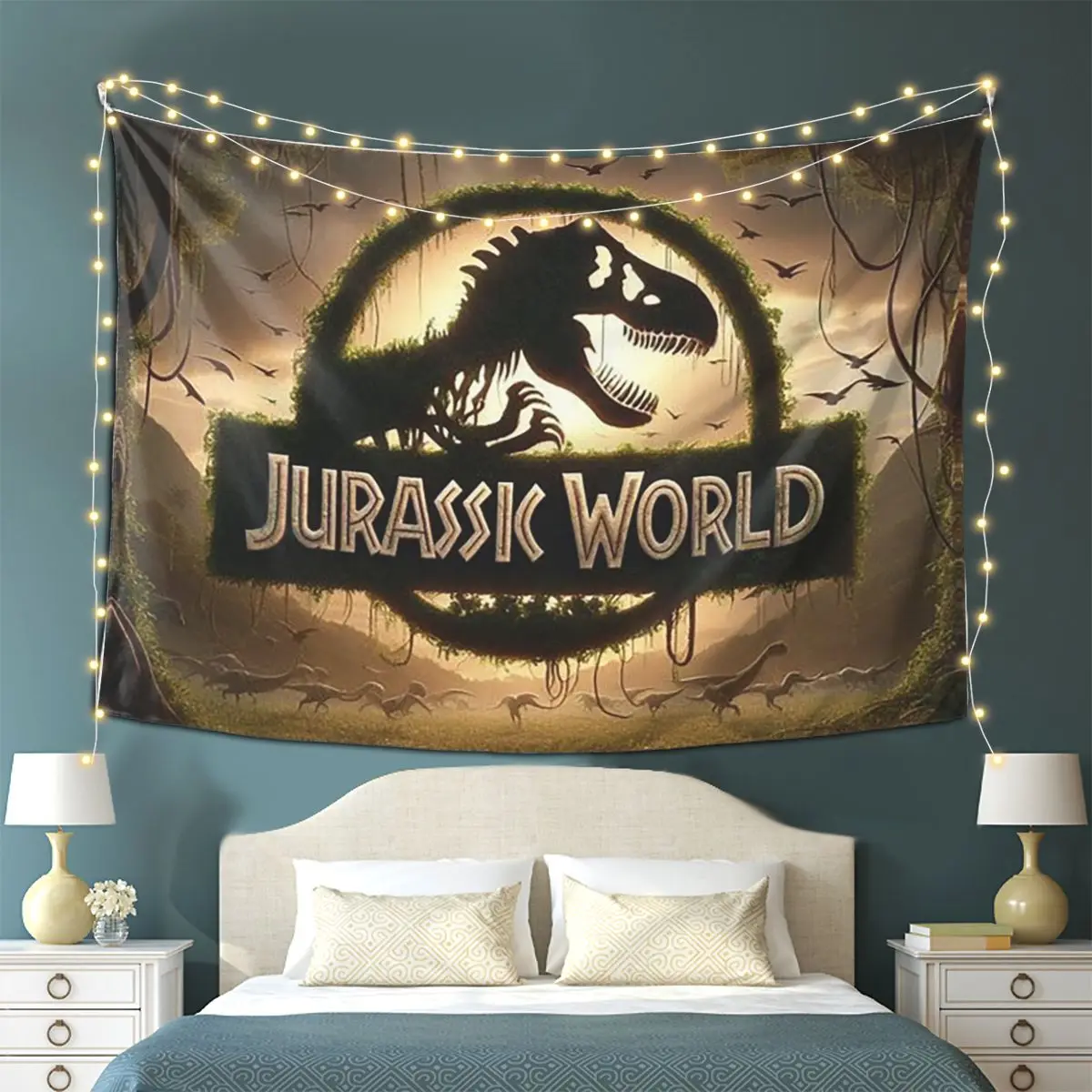 Jurassic Park Dinosaur Print Tapestry Wall Hanging Aesthetic Home Decoration Tapestries for Living Room Bedroom
Jurassic Park Dinosaur Print Tapestry Wall Hanging Aesthetic Home Decoration Tapestries for Living Room Bedroom