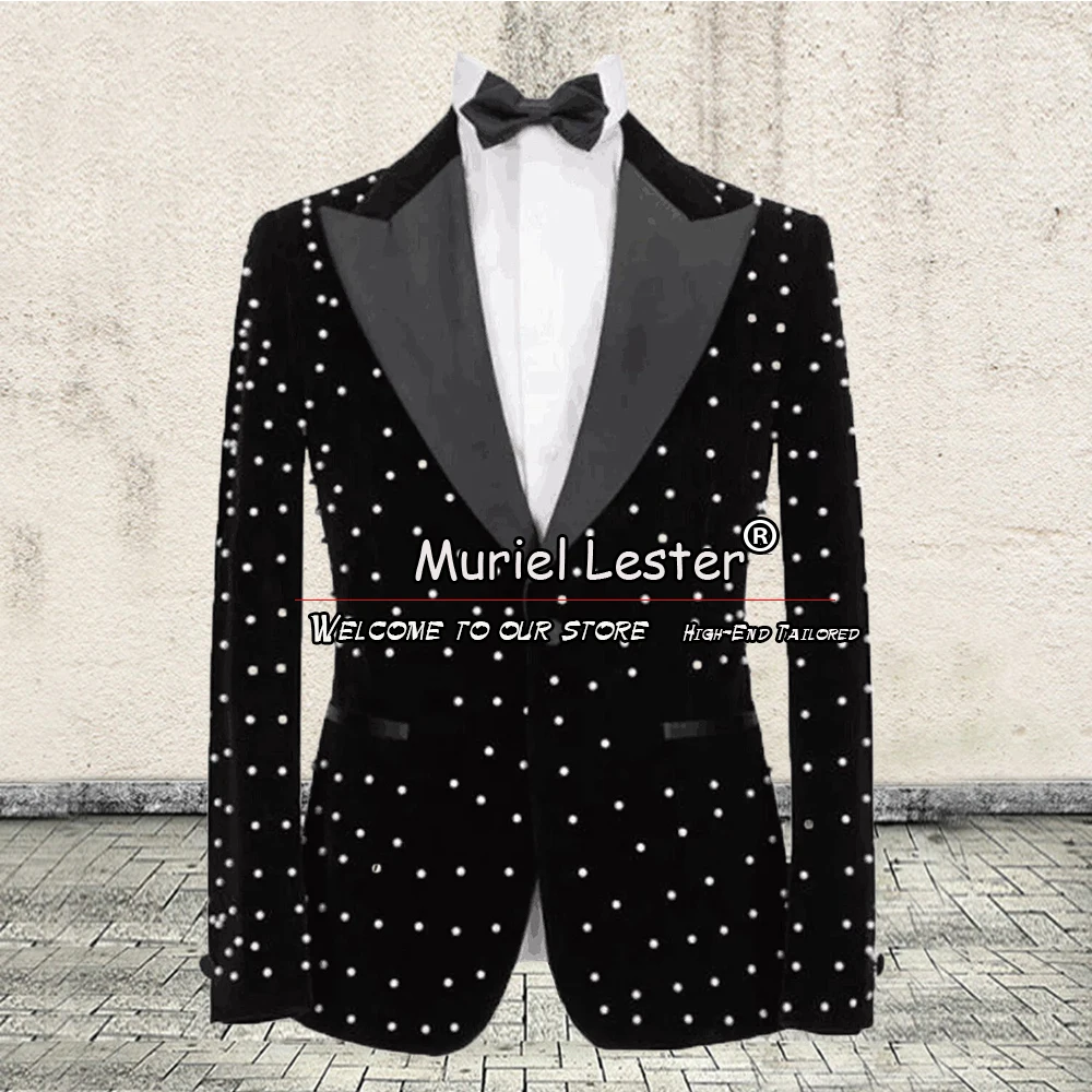 Elegant Velvet Men's Suit Jacket Groom Wear Wedding Tuxedo 1 Pieces Single Breasted Pearls Coat Plus Size Male Fashion Dress
Elegant Velvet Men's Suit Jacket Groom Wear Wedding Tuxedo 1 Pieces Single Breasted Pearls Coat Plus Size Male Fashion Dress