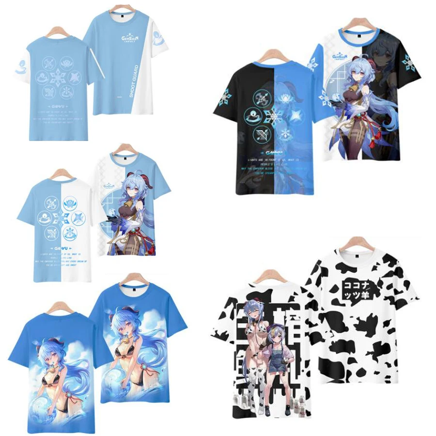 Anime Game T-Shirt Genshin Impact 3D Print Oversized T Shirt Women Men Boy Girl Kids Cartoon Graphic Tees Ganyu Cosplay Costume
Anime Game T-Shirt Genshin Impact 3D Print Oversized T Shirt Women Men Boy Girl Kids Cartoon Graphic Tees Ganyu Cosplay Costume