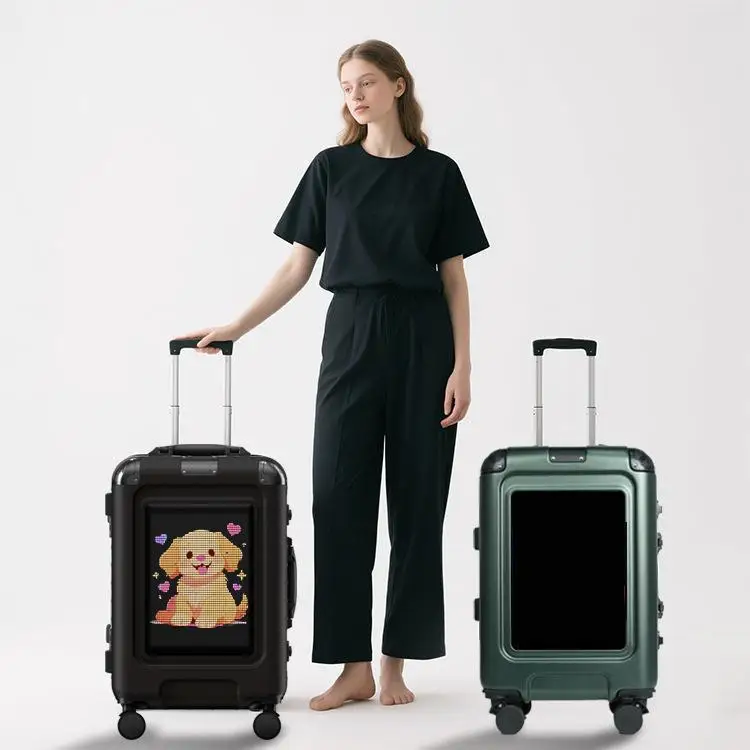 New Led Suitcase Luminous Eyes Trolley Case Diy Bluetooth Expression Luggage Cool Luggage Suitcases Travel Bags Travel Suitcase
New Led Suitcase Luminous Eyes Trolley Case Diy Bluetooth Expression Luggage Cool Luggage Suitcases Travel Bags Travel Suitcase