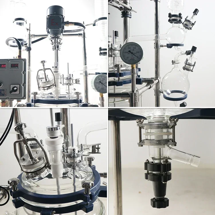 Industrial Chemical Lab Glass Reactor 5L 10L 50L 100L Jacketed Crystallization Explosion Proof
Industrial Chemical Lab Glass Reactor 5L 10L 50L 100L Jacketed Crystallization Explosion Proof