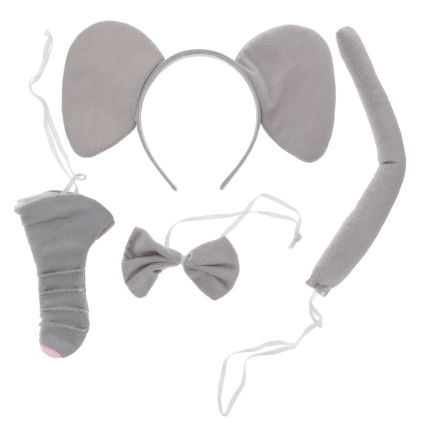 1 Set Elephant Hair Accessories Elephant Headband Ears Nose Tail Bow Tie Animal Costume Kit Accessories for Halloween Cosplay
1 Set Elephant Hair Accessories Elephant Headband Ears Nose Tail Bow Tie Animal Costume Kit Accessories for Halloween Cosplay