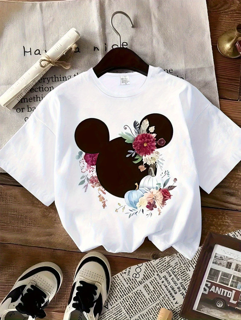 Disney Women's Soft Round Neck T-shirt - Lightweight Daily Vacation Top, Cotton Comfortable Loose Casual Sports Short Sleeve
Disney Women's Soft Round Neck T-shirt - Lightweight Daily Vacation Top, Cotton Comfortable Loose Casual Sports Short Sleeve