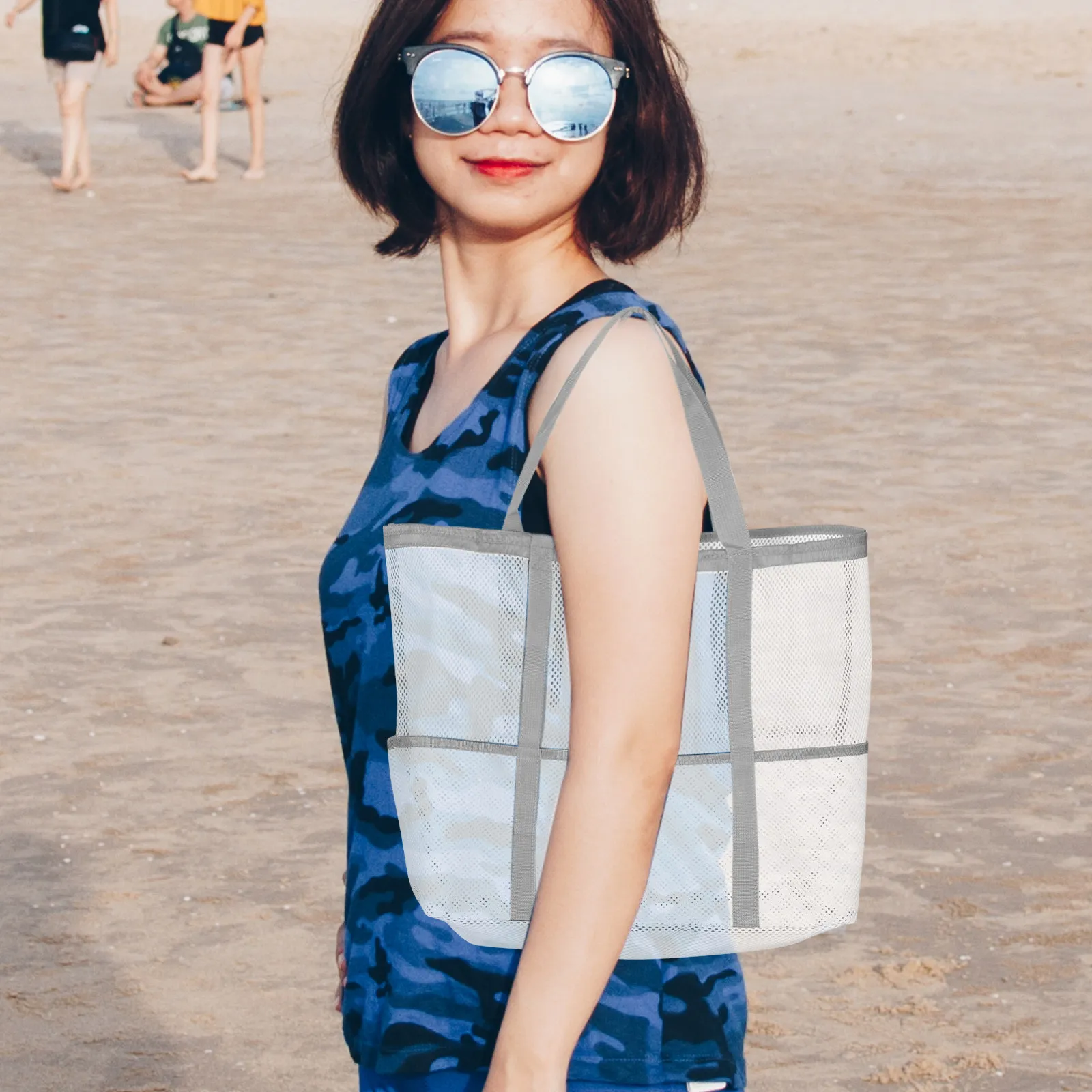 Large Mesh Beach Tote Bag Portable Lightweight for Women Swim Beach Pool Outdoor Travel Storage Toiletry Zipper Pocket
Large Mesh Beach Tote Bag Portable Lightweight for Women Swim Beach Pool Outdoor Travel Storage Toiletry Zipper Pocket