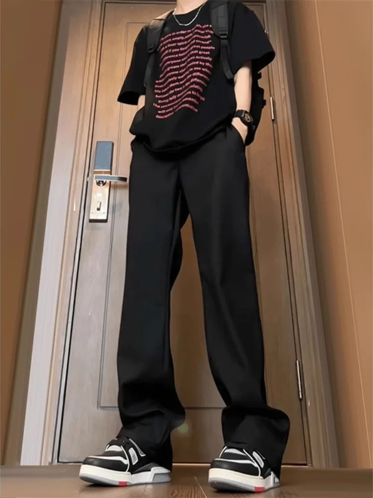 Летние модные повседневные брюки для мальчиков, прямые брюки с высокой талией, молодежный энергетический дышащий тонкий материал
Летние модные повседневные брюки для мальчиков, прямые брюки с высокой талией, молодежный энергетический дышащий тонкий материал