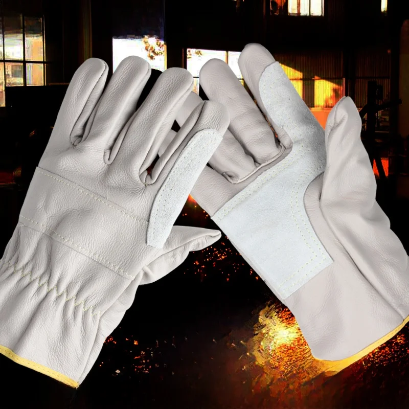 High Temperature Resistant Welding Gloves Cowhide Reinforced Fireproof Protective Labor Protection Gloves for Welding
High Temperature Resistant Welding Gloves Cowhide Reinforced Fireproof Protective Labor Protection Gloves for Welding