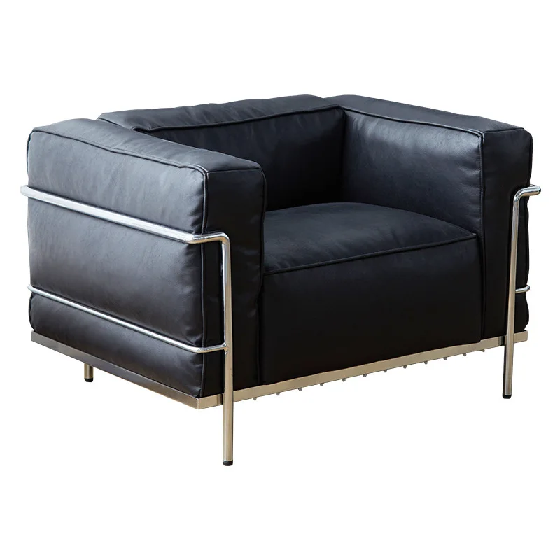 Sofa leather retro business Bauhaus sponge simple designer frame lazy single sofa
Sofa leather retro business Bauhaus sponge simple designer frame lazy single sofa