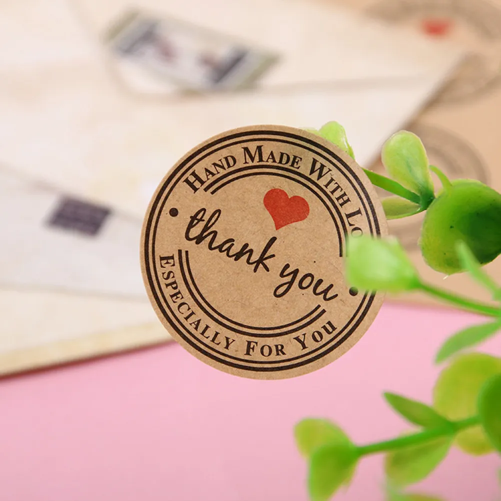 500Pcs Heart Pattern Self Adhesive Stickers Roll Kraft Paper Sealing Labels for Candy Bag Baking Packaging Handmade Decoration
500Pcs Heart Pattern Self Adhesive Stickers Roll Kraft Paper Sealing Labels for Candy Bag Baking Packaging Handmade Decoration
