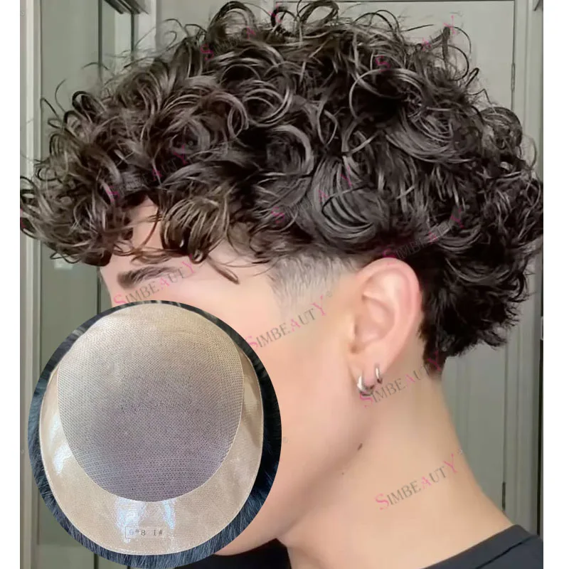 Durable Strong Mono Base European Man Human Hair Prosthesis System Natural Hairline #2 Dark Brown 20mm Curly Hairloss Men Toupee
Durable Strong Mono Base European Man Human Hair Prosthesis System Natural Hairline #2 Dark Brown 20mm Curly Hairloss Men Toupee