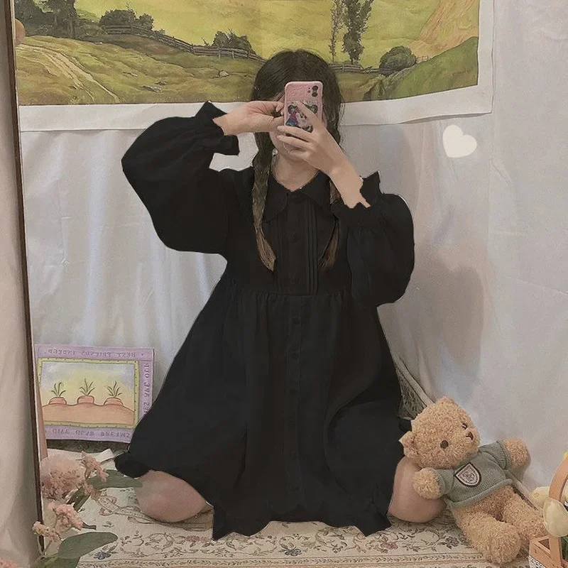 Lolita Skirt Fairy Skirt Student Japanese Sweet Kawaii Doll Neck Tie Bubble Long-sleeved Lotus Leaf Korean Loose Dress
Lolita Skirt Fairy Skirt Student Japanese Sweet Kawaii Doll Neck Tie Bubble Long-sleeved Lotus Leaf Korean Loose Dress