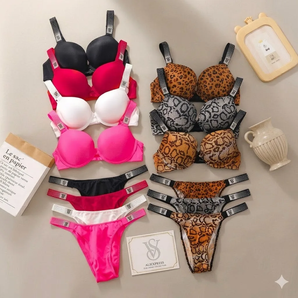 Victoria's Secret Bra And Panty Set Lace Underwear Lingerie Sleepwear Pajamas Plus Size New Arrival Women Sexy Push Up
Victoria's Secret Bra And Panty Set Lace Underwear Lingerie Sleepwear Pajamas Plus Size New Arrival Women Sexy Push Up